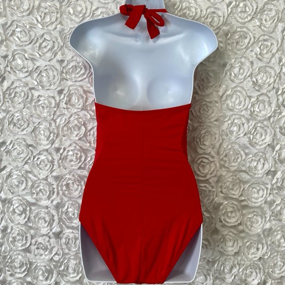 Bleu Rod Beattie | Ruched Red One Piece Swimsuit - Picture 12 of 12